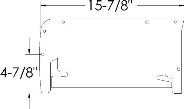Splash Apron / A-Arm Dust Shield 1958 2dr 4dr ht cab sedan Chevrolet - Bild 2