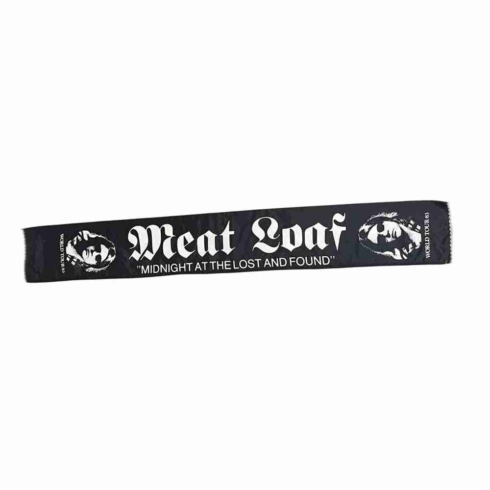 Meat Loaf world tour 1983 Midnight at the lost & found halsduk polyester beg