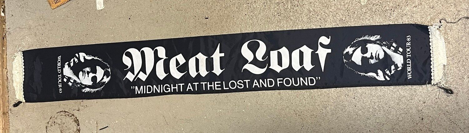 Meat Loaf world tour 1983 Midnight at the lost & found halsduk polyester beg - Bild 2