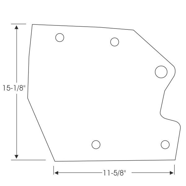Front Frame Splash 1967-68 2dr 4dr ht cab sedan Cadillac - Bild 2