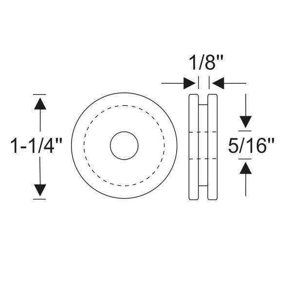 Torped Genomföring 1-1/4" 1933-36 2dr 4dr cab sedan Packard - Bild 2