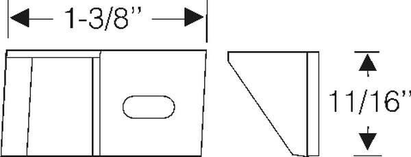 Roof Rail Filler 1954-56 2dr ht Buick Cadillac - Bild 2