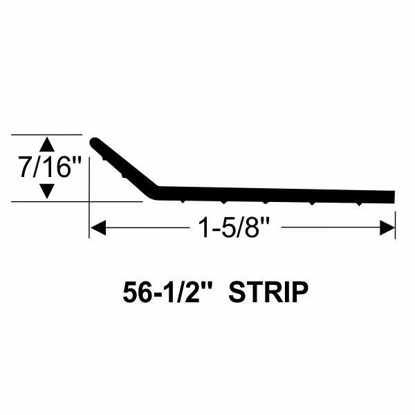Hood To Radiator Weatherstrip 1957-60 2dr Ford - Bild 2