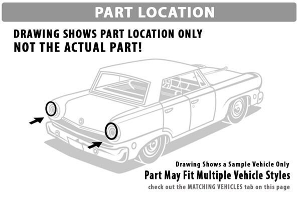 Packningar Bakljusglas 1960 2dr 4dr ht cab sedan Pontiac - Bild 6