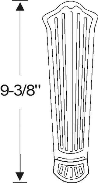Accelerator Pedal Pad - Brown 1931-35 2dr 4dr cab sedan Buick - Bild 2