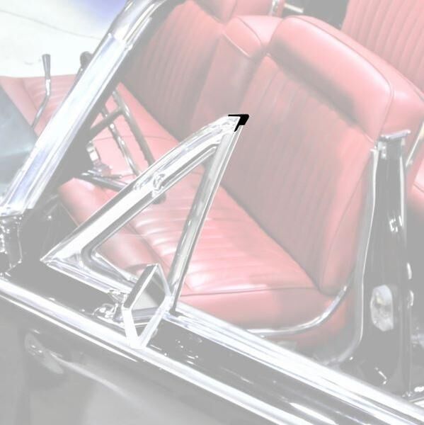 Front Door Vent Window Upper Bumpers 1962-63 4dr cab sedan Lincoln - Bild 2