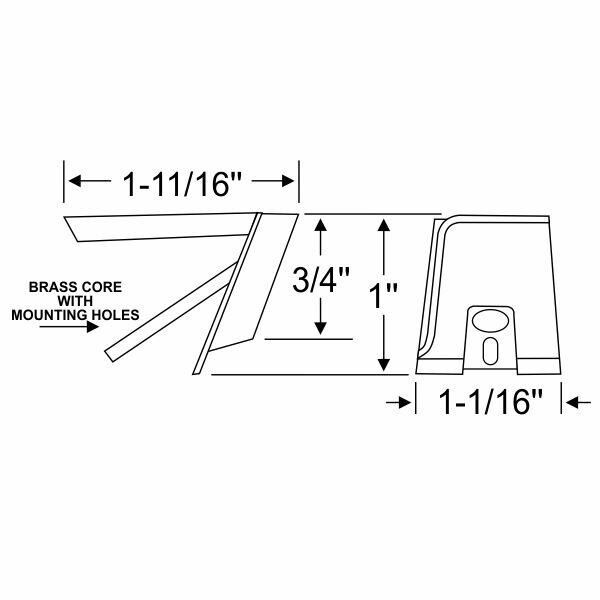 Front Door Vent Window Upper Bumpers 1962-63 4dr cab sedan Lincoln - Bild 4
