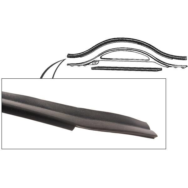 Hood To Radiator Weatherstrip 1949-51 2dr 4dr ht cab sedan Ford