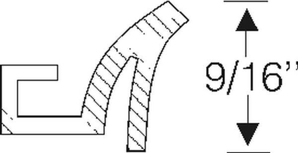 Running Board Edge Seal 1946-49 4dr sedan Cadillac