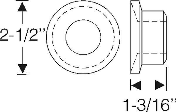 Rear Engine Support Pad 1932-33 2dr 4dr cab sedan Cadillac