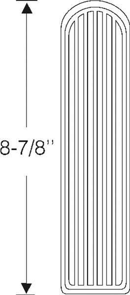 Accelerator pedal pad 1955-57 2dr 4dr ht cab sedan Chevrolet - Bild 2