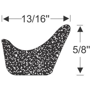 Dörrgummilist 5/8" 1942-49 2dr 4dr ht cab sedan Buick Cadillac Chevrolet Oldsmobile Pontiac