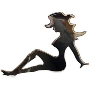 Pinuppa / Cowgirl Grillprydnad Krom 146x102 mm Vänster Grand General 90013