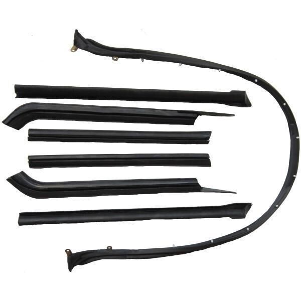 Gummilistsats till Cabbställningen 1965-70 Chevrolet Buick Pontiac Olds B-Body 7 delar