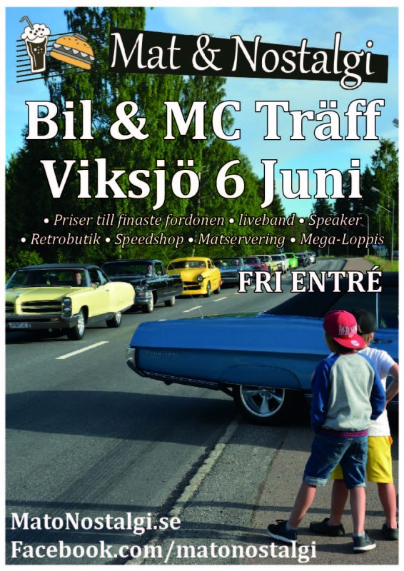 Bilträff 6 Juni 2025 Viksjöbladet Affisch